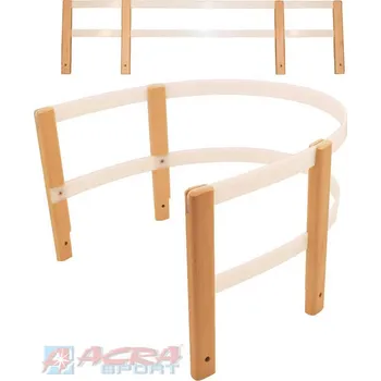 Zimní sport ACRA DŘEVO Opěrka na sáně (sáňky) dřevěná U A2052 | AS86