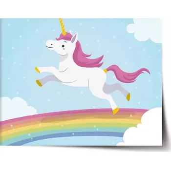Plakát Sablio Plakát Jednorožec - 60x40 cm