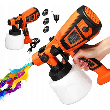 Stříkací pistole PISTOLE NA BARVY PRO NÁTĚR STĚN 3 TRYSKY 1400 ML VELKÁ SADA