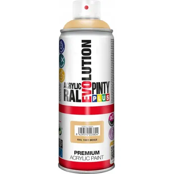 Barva ve spreji PintyPlus Akrylový lak ve spreji RAL 1001 Béžová Lesklá 400ML