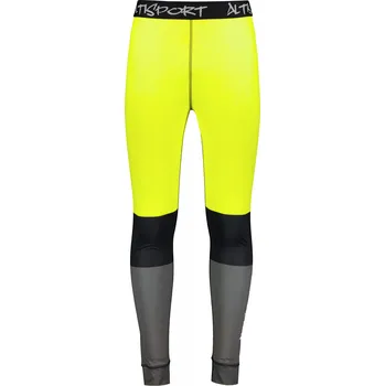 Pánské termo spodky Pánské funkční termo kalhoty premium ALTISPORT VOJ/ALM051TER02 NEON YELLOW/ŠEDÁ 4XL