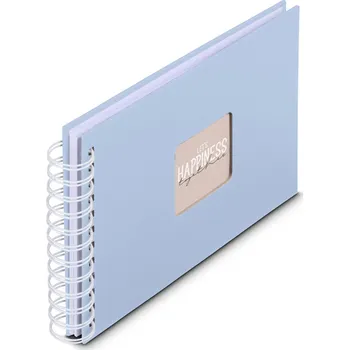 Fotoalbum Hama album klasické spirálové FINE ART 24x17 cm, 50 stran, lagoon, bílé listy