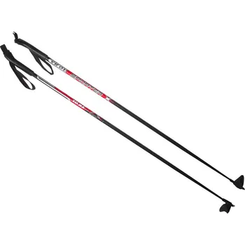 Zimní sport SKOL Hole běžecké 155-160cm černo-červené hůlky na běžky set 1 pár | 453023