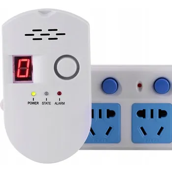 Bezpečnostní detektor LCD Detektor Úniku Plynu LPG LNG Zemního Plynu a Uhlí - Alarm