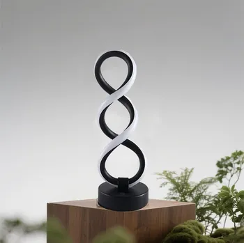 Lampička LED USB LAMPičKA NOČNÍ LAMPA STOLNÍ DO LOŽNICE, SPIRALNA LAMPA 3000K-6000K