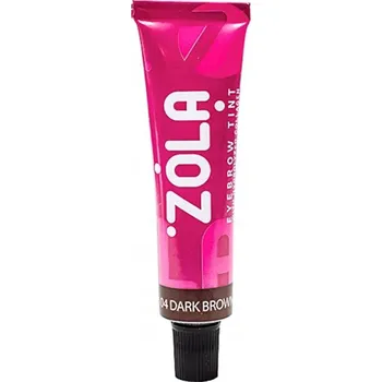 Barva na řasy a obočí Barva na obočí ZOLA Barva na obočí s kolagenem 15 ml tmavě hnědá