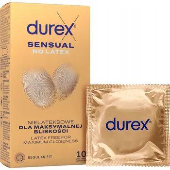 Kondom Durex SENSUAL NO LATEX kondomy real feel 10 ks polyisoprenu