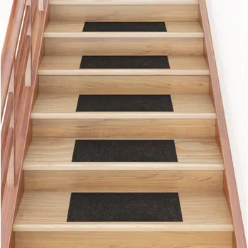 Nášlap na schod vidaXL Samolepící nášlapy na schody obdélníkové 15 ks 60 x 25 cm hnědé