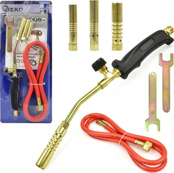 Stavební hořák PLAMENOVÝ HOŘÁK NA PROPAN BUTAN PRO DÍLNU, PÁJENÍ, 3 TRYSKY, 1850 °C G20002