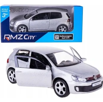 autíčko KOVOVÝ MODEL VOLKSWAGEN GOLF GTI 1:32 RMZ STŘÍBRNÁ