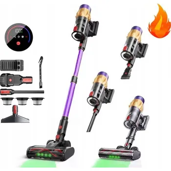 Vysavač Tyčový vysavač Laresar 550W 50 000 Pa Vertikální vysavač fialový