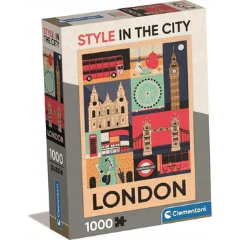 Puzzle Puzzle 1000 dílků Kompaktní Londýn Clementoni