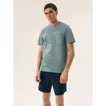 Pánské oblečení Pánské pyžamo Henderson Core Surf krátký rukáv, Námořnictvo XXL i384_86613120