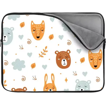 pouzdro na notebook Sablio Obal na notebook Medvěd a liška - 13"