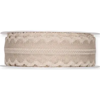 Stuha Krajková stuha perleťová 30mm x 15m