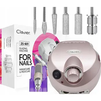 Bruska na nehty Bruska na nehty pro manikúru a pedikúru Clavier DM202 65W frézy ROSE GOLD