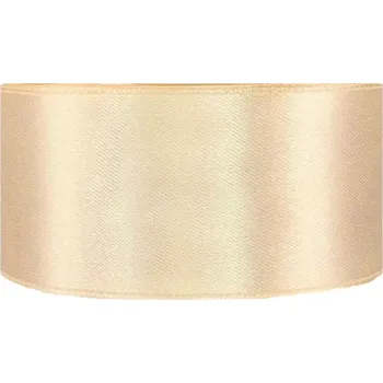 Stuha Saténová stuha oboustranná 25m x 38mm champagne