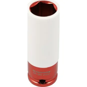 Gola hlavice Nástrčná hlavice pro rázové utahováky, 1/2", 21 mm, s krytkou na ALU - QUATROS QS90821