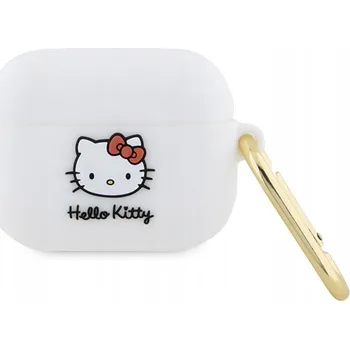 Pouzdro na mobilní telefon Pouzdro Hello Kitty pro Apple Airpods Pro – bílé