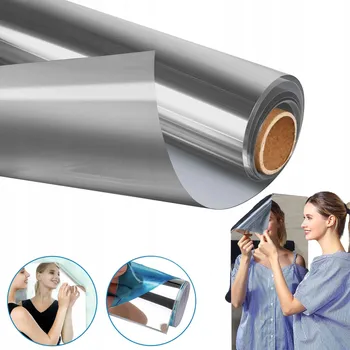 Zrcadlo FÓLIE ZRCADLO SAMOLEPICÍ NA ZEĎ NÁBYTEK NALEPOVACÍ 150 X 58 cm