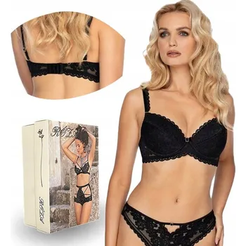 Podprsenka Černá push-up podprsenka Róża, velikost 75C