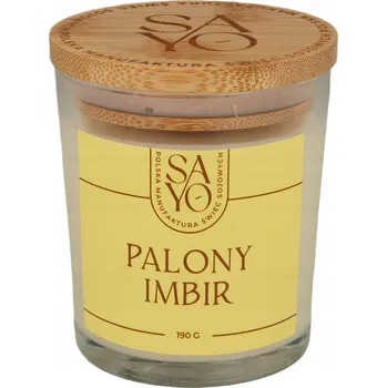Svíčka Sójová vonná svíčka Ginger Firewood Sayo