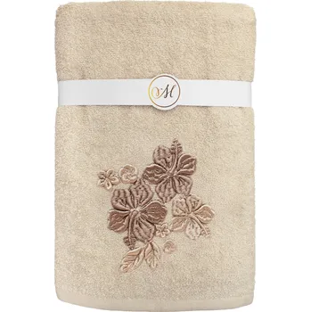 Ručník Sada 3 ks bavlněných ručníků Maribella 004 světle béžová/ibišek
