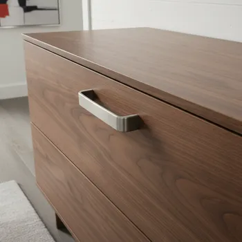 Nábytkové kování Interex Úchytka ROBENA / Nikl satin 128 mm