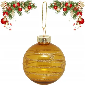 Vánoční dekorace VÁNOČNÍ KOULE Z PLASTU DEKORACE OZDOBA NA VÁNOČNÍ STROMEK BAREVNÁ - 8 cm