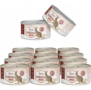 Krmivo pro kočku Krmivo mokrá kočka konzerva 12x185 g BEMO CAT KANGAROO klokanka hypoalergenní