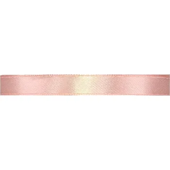 Stuha Saténová stuha oboustranná 25m x 9mm pudrová růžová