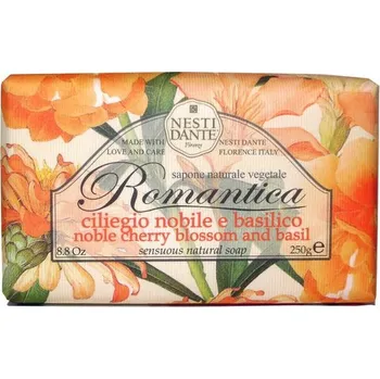 Mýdlo Nesti Dante - Romantica Třešeň s bazalkou přírodní mýdlo, 250g