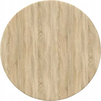 Obývací pokoj VidaXL kulatý stůl 50 x 1,5 x 50 cm dub sonoma