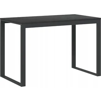 Psací stůl Počítačový stůl černý 110 x 60 x 73 cm z dřevotřísky a kovu