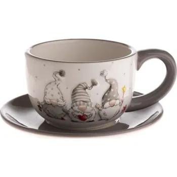 Casa de Engel Keramický šálek s podšálkem 250 ml