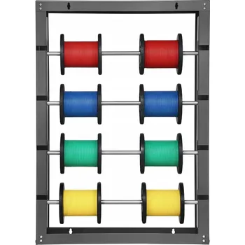 elektrický kabel Držák na cívky kabelů, odvíječ se 4 tyčemi, nastavitelný, montáž na stěnu, nosnost 68 kg
