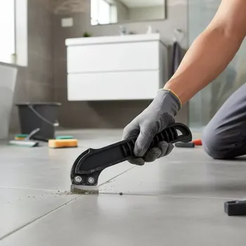 Spárovací hmota TOPTRADE čistič spár malý 30 mm – ruční nářadí na spáry obkladů a dlažby (TOPTRADE čistič spár, malý, 30 mm)