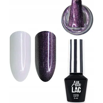 Lak na nehty AlleLac Top Glam Shine s částečkami 5 ml - Č. 5 Pink Topaz