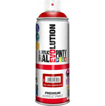 Barva ve spreji Akrylový lak ve vysokém lesku RAL 3002 Červená PintyPlus 400 ml