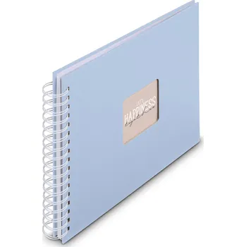 Fotoalbum Hama album klasické spirálové FINE ART 28x24 cm, 50 stran, lagoon, bílé listy