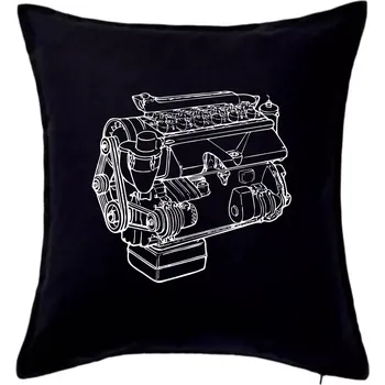 Polštář Motor T912 V3S - Polštář 50x50 - 50x50 - Pouze potah ( Černá )