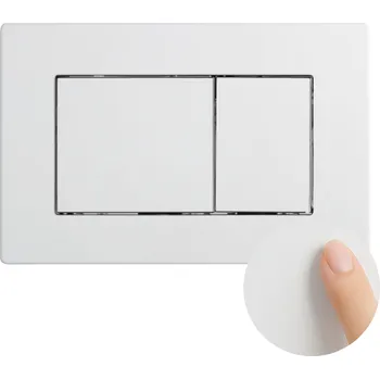 Splachovací tlačítko OBDÉLNÍKOVÉ TLAČÍTKO PRO PODOMÍTKOVÝ SPLACHOVACÍ SYSTÉM ADGO SLIM PRO WC, BÍLÉ