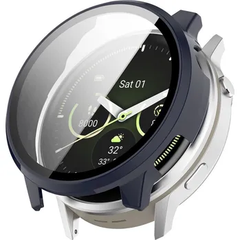 Pouzdro na mobilní telefon 2v1 POUZDRO + TVRZENÉ SKLO pro GARMIN VENU 4 45MM Kryt Ochranný Rámeček