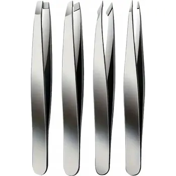 Péče o řasy a obočí Pinzeta na úpravu obočí pinzeta profesionální, přesná, sada 4 ks