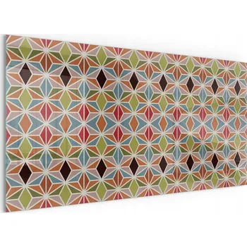 Krbová kamna Skleněná Ochranná Deska Pod Kamna Kamna - Mnohostranné vzory v mřížce