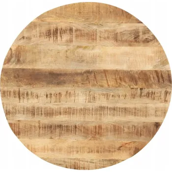 Konferenční stolek Deska stolu, masivní mangové dřevo, kulatý, 25-27 mm, 40 cm Lumarko!