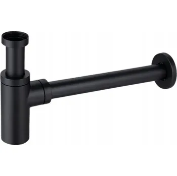 Sifon Umyvadlový sifon mosazný kulatý ČERNÝ BALNEO