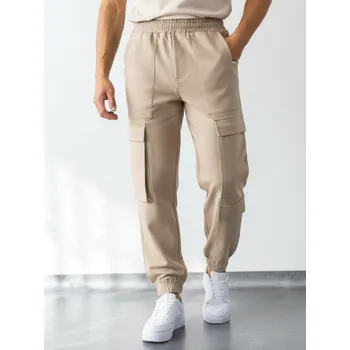 Pánské kalhoty Pánské béžové kalhoty VSB CARGO MAN, VELIKOST M