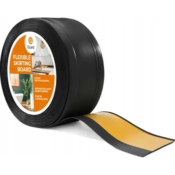 soklová lišta Podlahová lišta samolepicí PVC, lišta DEKOR, 70x20mm, černá 20 m