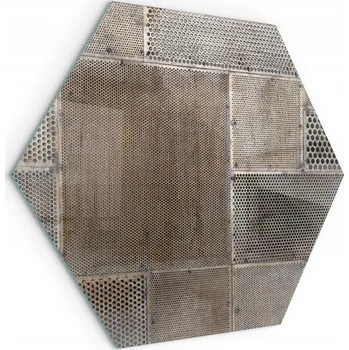 Obraz Skleněná deska ESG bezpečná pod Kamna, vzor perforovaného plechu h40